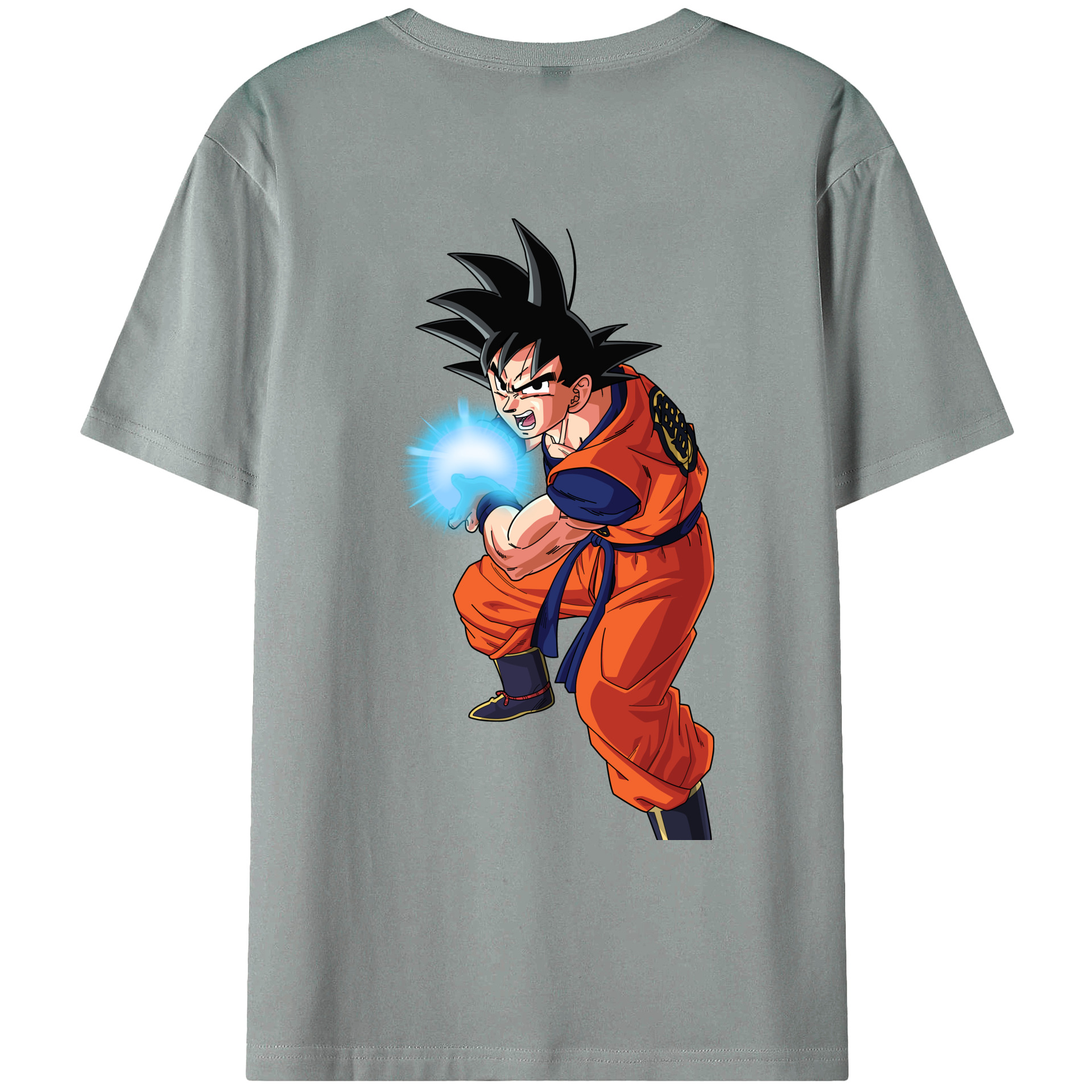 （画像用） ドラゴンボール 孫悟空（そん ごくう）Son Goku カカロット DRAGON BALL Kakarotto 綿100％ メンズ半袖Tシャツ（バックプリント） 通気性